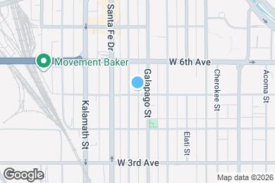 Map image of the property - 721 W 5th Ave