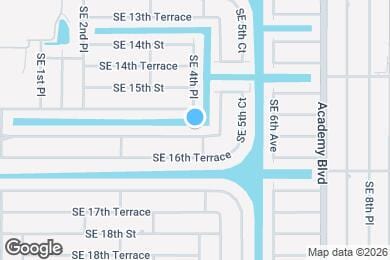 Map image of the property - Freshly painted interior 2/2  spacious home on fresh water canal