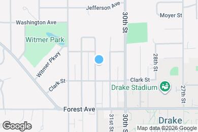 Map image of the property - 1525 32nd St