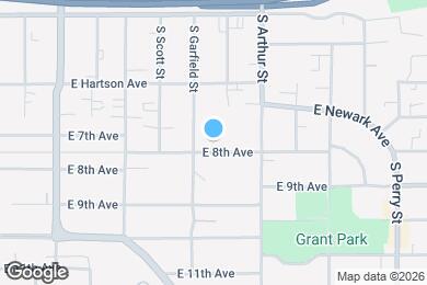 Map image of the property - 917 E 8th Ave