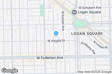 Map image of the property - 2513 N Spaulding Ave