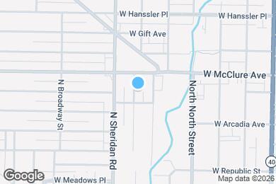 Map image of the property - 2332 N Ellis St