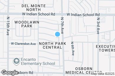 Map image of the property - 3832 N 8th Ave