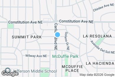 Map image of the property - 3600 Calle del Sol NE