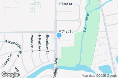 Map image of the property - 7043 N College Ave