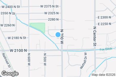 Map image of the property - 373 W 2200 N