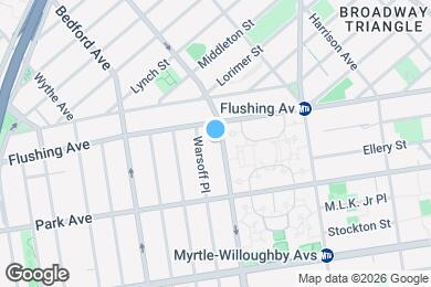 Map image of the property - 38 Nostrand Ave