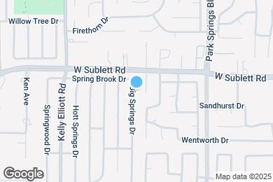 Map image of the property - 6007 Big Springs Dr