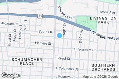 Map image of the property - 603 E Beck St