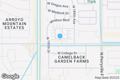 Map image of the property - 18947 W Pasadena Ave