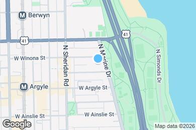 Map image of the property - 5040 N Marine Dr