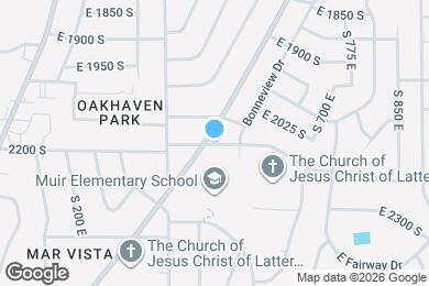 Map image of the property - 489 E 2150 S