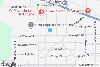 Map image of the property - 2076 W Wayne St