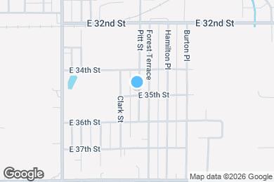Map image of the property - 1326 1/2 E 35th St