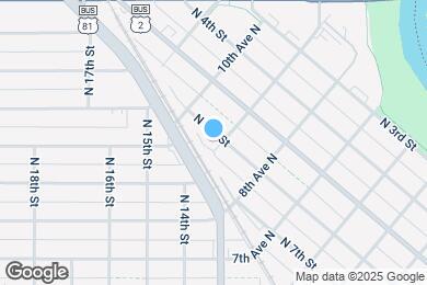 Map image of the property - 901 N 6th St
