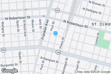 Map image of the property - 1232 Saint Ferdinand St
