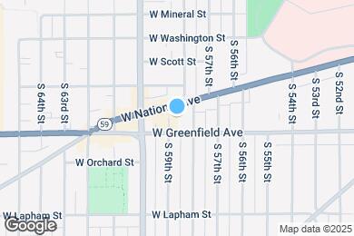 Map image of the property - 1352 S 59th St