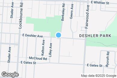 Map image of the property - 1391 E Deshler Ave