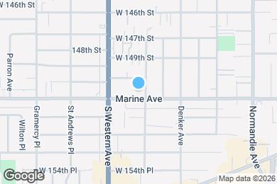 Map image of the property - 1711 Marine Ave
