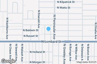 Map image of the property - 7615-7615 N Curtis Ave