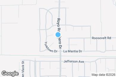 Map image of the property - 1622 Royo Ranchero Dr