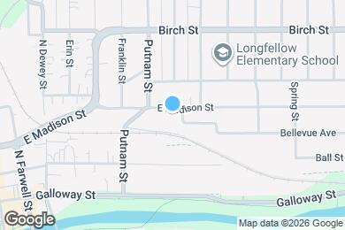 Map image of the property - 1023 E Madison St