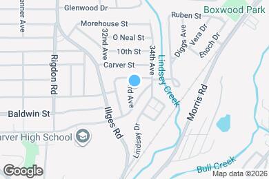 Map image of the property - 822 33rd Ave