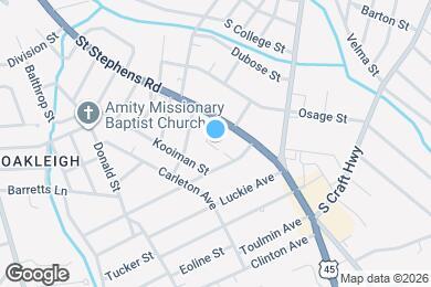 Map image of the property - Bay Pointe Apartments