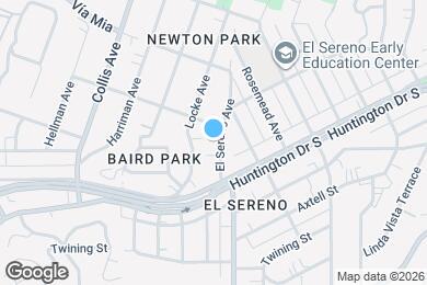 Map image of the property - 3545 1/2 El Sereno Ave
