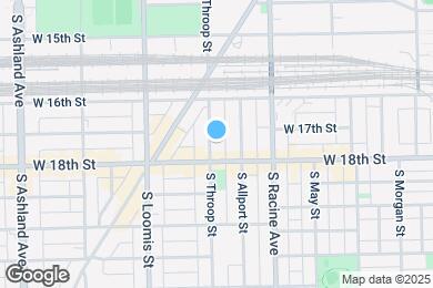 Map image of the property - 1643 S Throop St