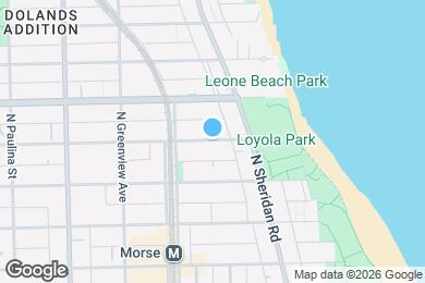 Map image of the property - 1339 W Estes Ave