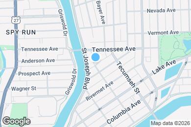 Map image of the property - 1325 Oneida St