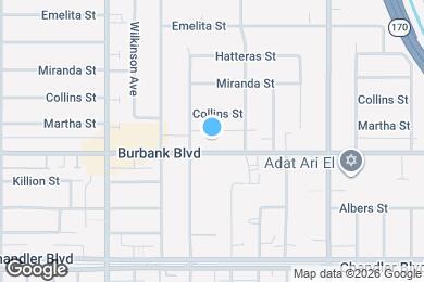 Map image of the property - 12309 Burbank Blvd