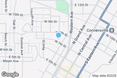 Map image of the property - 414 W 7th St