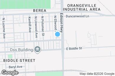 Map image of the property - 1307 N Ellwood Ave