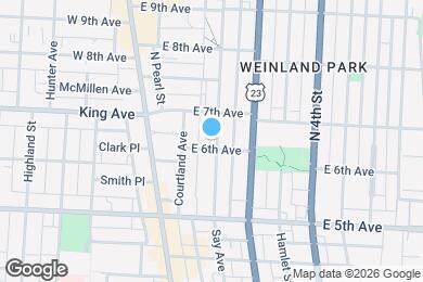 Map image of the property - 1309 Indianola Ave