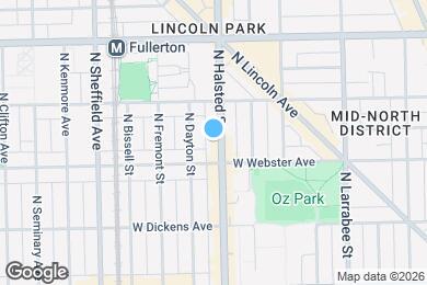 Map image of the property - 2218 N Halsted St