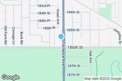 Map image of the property - 18550 S Torrence Ave