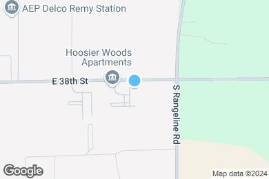 Map image of the property - Hoosier Woods Apartments