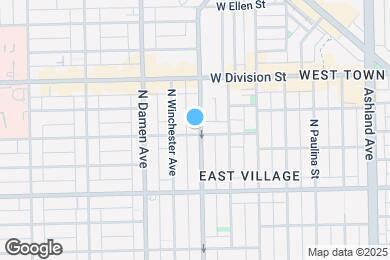 Map image of the property - 1102 N Wolcott Ave