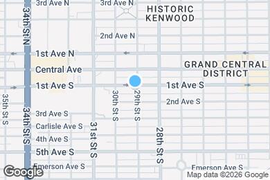 Map image of the property - 2900 1st Ave S