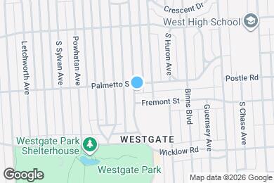 Map image of the property - 266 S Westgate Ave