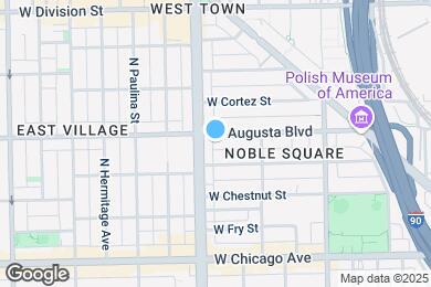 Map image of the property - 1547 W Augusta Blvd