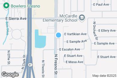 Map image of the property - 6266 N Fresno St