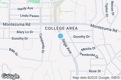 Map image of the property - 5020 College Ave