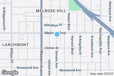 Map image of the property - 646 N Serrano Ave