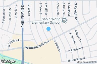 Map image of the property - 3061 S Wolff St