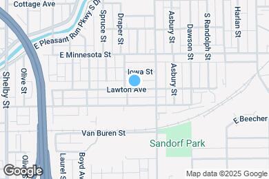 Map image of the property - 1617 Lawton Ave