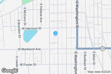 Map image of the property - 831 S Webster St