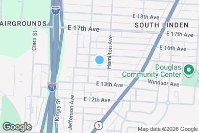 Map image of the property - 982 E 14th Ave